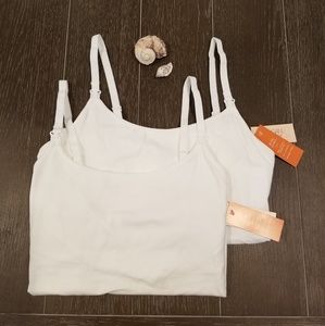 Set of 2 Cotton Nursing Cami Tank Tops